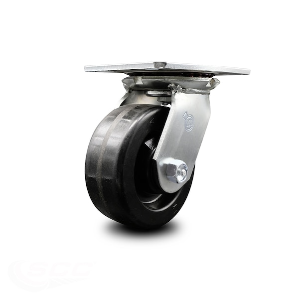 5 Inch Heavy Duty Top Plate Phenolic Swivel Caster with Ball Bearing SCC